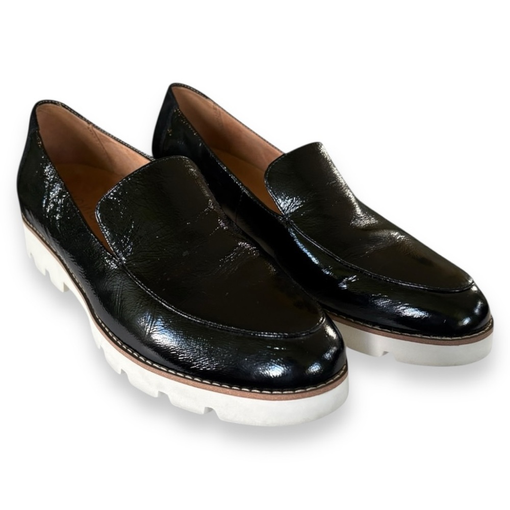 Vionic Black Patent Leather Kensley Loafers Sz9